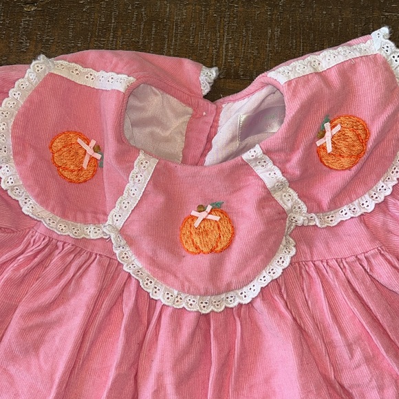 EUC Girls’ Cecil & Lou Pink Corduroy Pumpkin Set Sz 4T - Picture 5 of 7